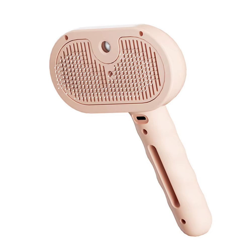 3 in 1 Cat Steam Brush with Release Button Cat Grooming Brush Rechargeable Cat Hair Brush Pet Brush for Cats Dogs Small Animals
