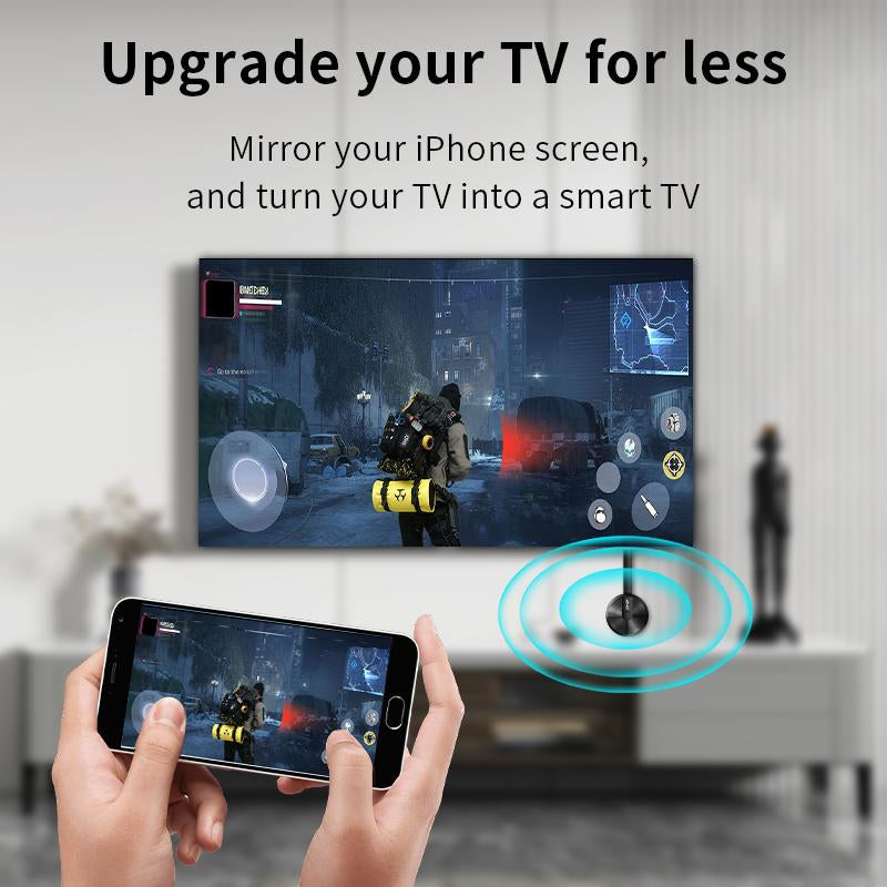 ZIHNIC Wireless Screen Projector HD TV Monitor Portable Mobile Phone Connection TV Monitor HD Wireless 5G 4K Horizontal and Vertical Screen Connector