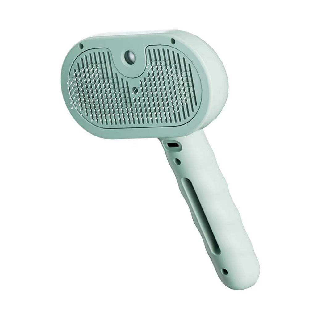 3 in 1 Cat Steam Brush with Release Button Cat Grooming Brush Rechargeable Cat Hair Brush Pet Brush for Cats Dogs Small Animals