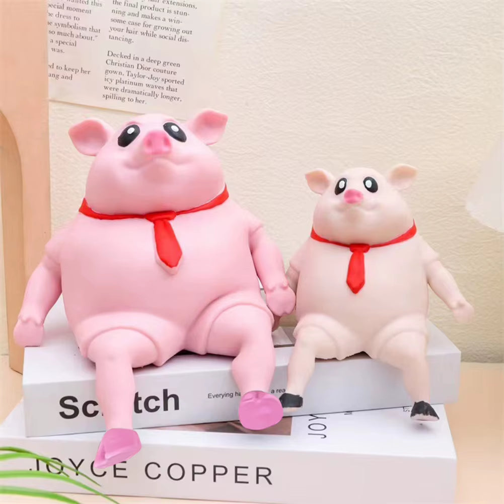 Pink Piggy Stress Toy Rebound Cartoon Toy Pig Creative Sensory Toy Funny Squeeze Soft Pig Toy Birthday Gift for Kids